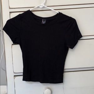 Black crop top